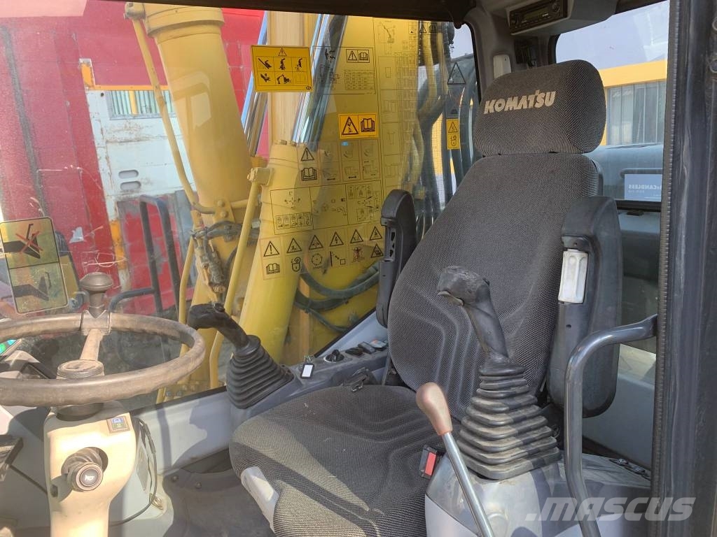 Komatsu PW180-E0+Engcon Rototilt Mobilbagger