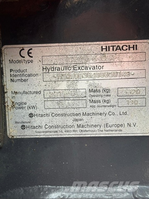 Hitachi ZX 33 U-6 Міні-екскаватори < 7т