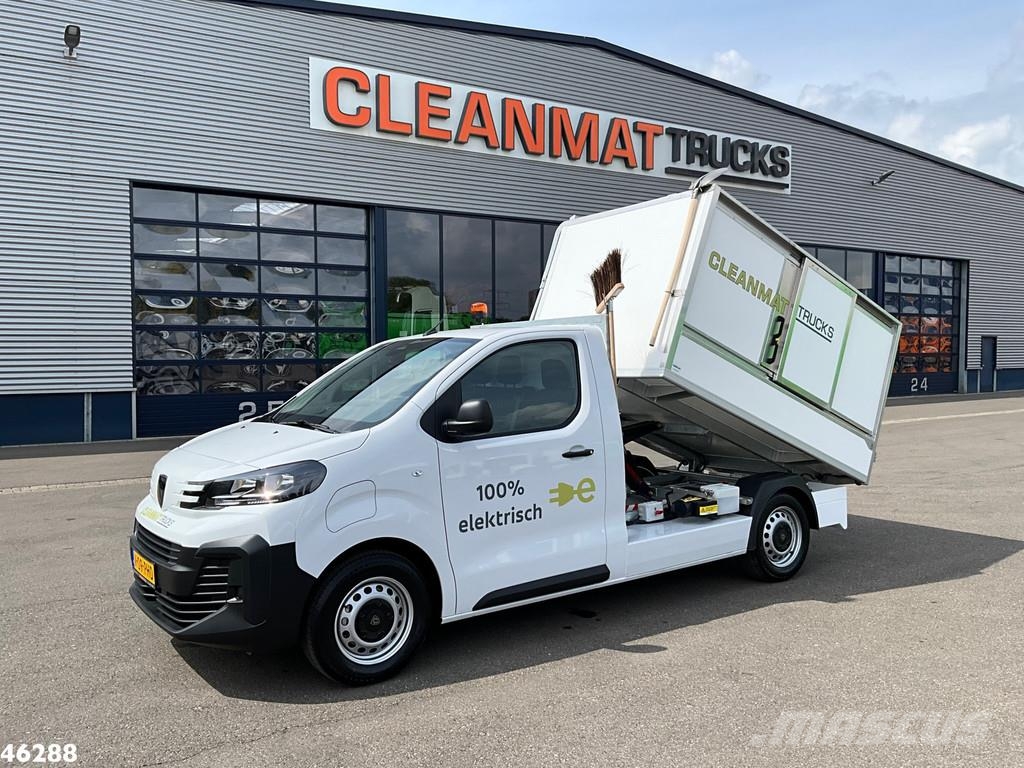 Peugeot E-Expert 100% elektrisch kippende zijlader 塵芥車、パッカー車