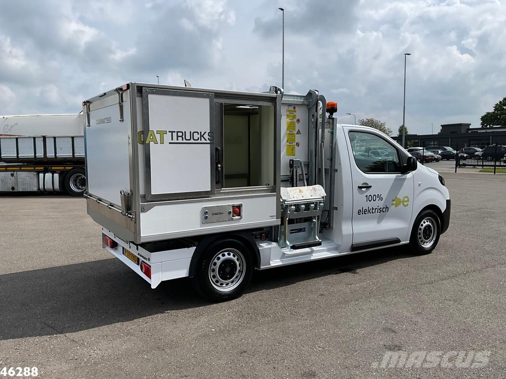 Peugeot E-Expert 100% elektrisch kippende zijlader 塵芥車、パッカー車