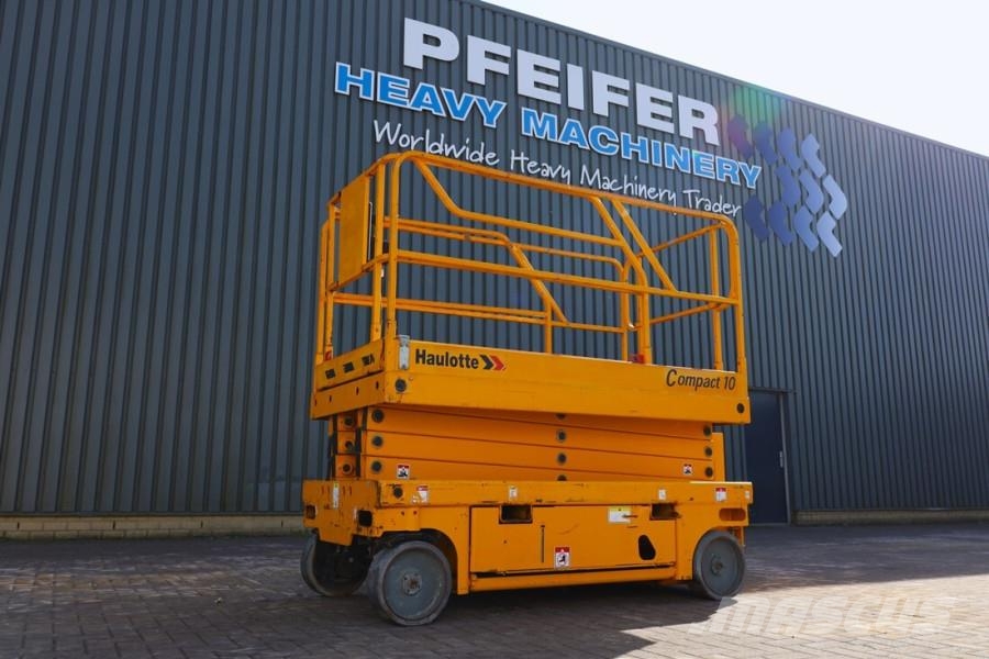 Haulotte Compact 10 Electric, 10m Working Height, 450kg Cap Scissor lifts