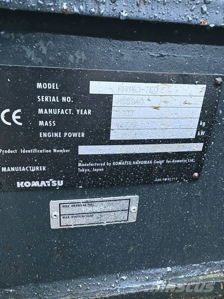 Komatsu PW 180-7 Escavadeiras de rodas
