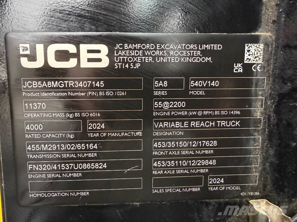 JCB 540V140 Teleskoplastare