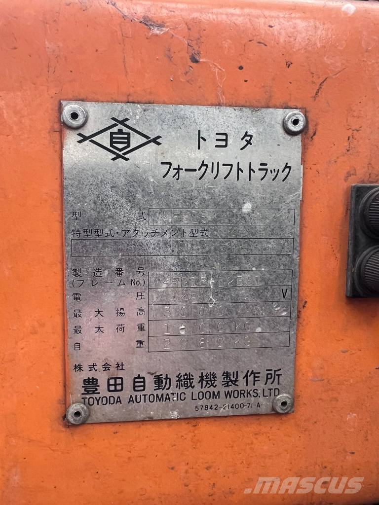 Toyota 4 FB 15 電動堆高機