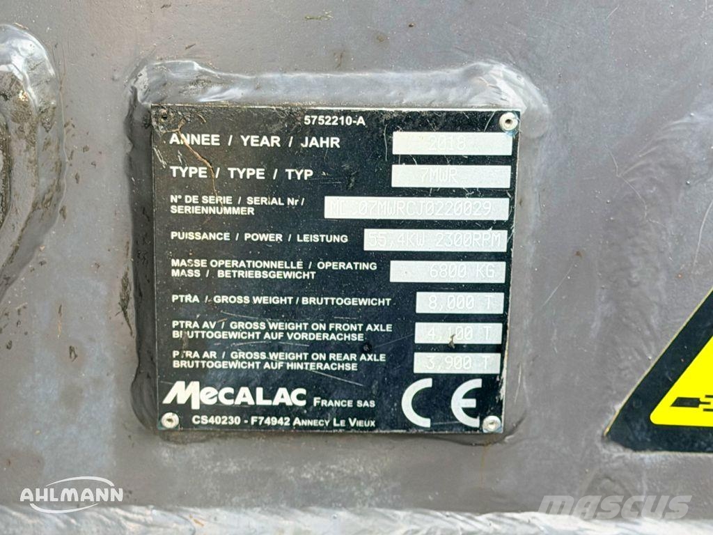 Mecalac 7 MWR Ratiniai ekskavatoriai