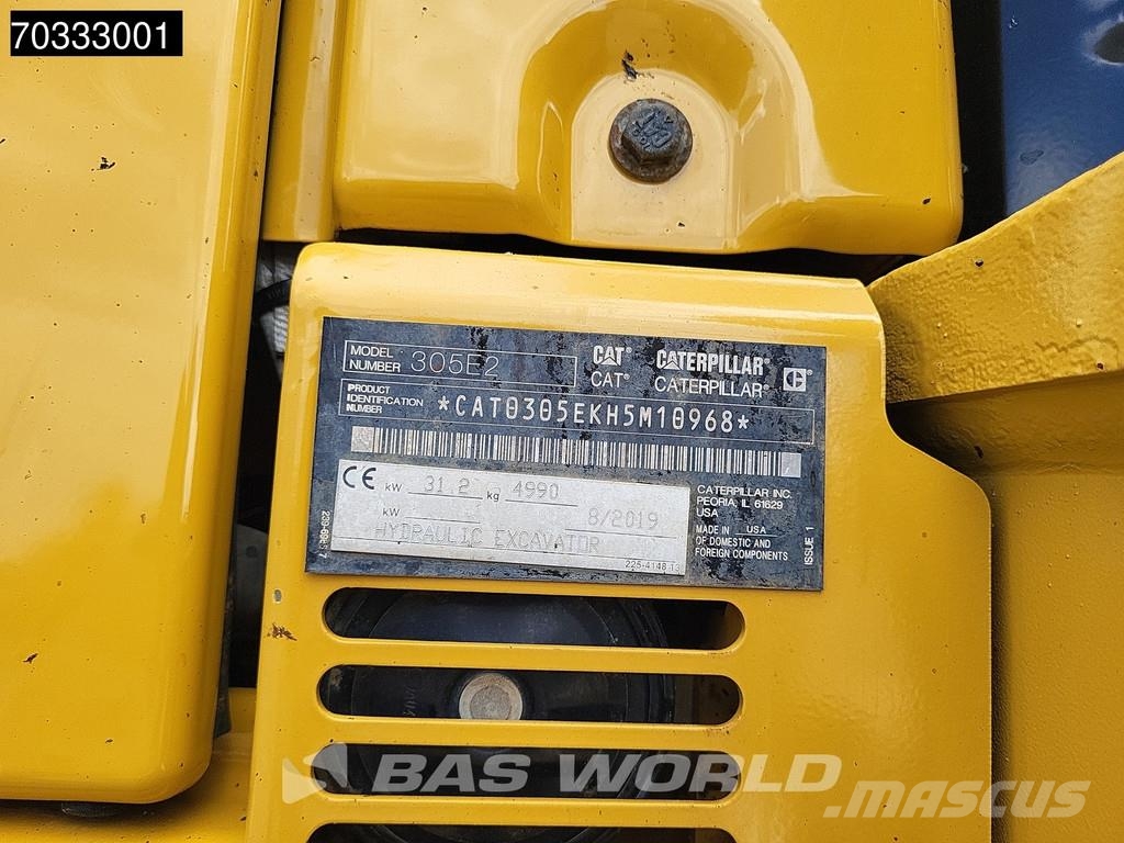 CAT 305 E2 CR 3 Buckets Mini pelle < 7t
