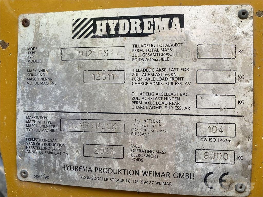 Hydrema 912FS 翻斗车\公路型自卸车
