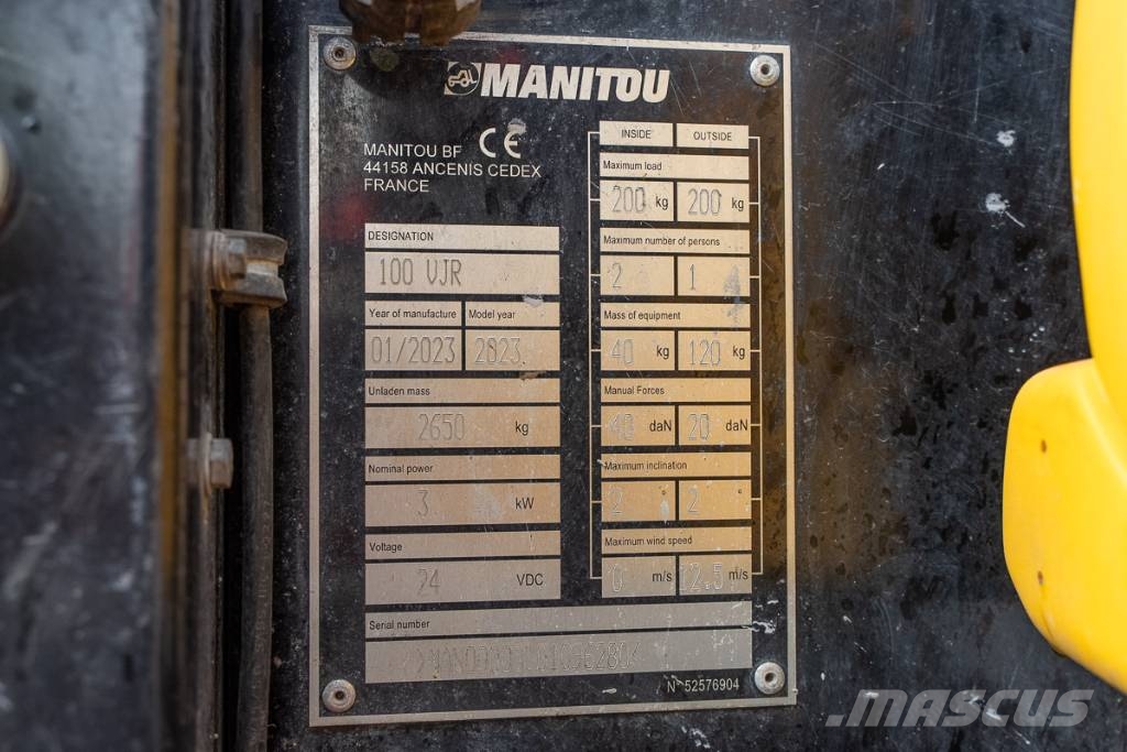 Manitou 100 VJR Knikarmhoogwerkers