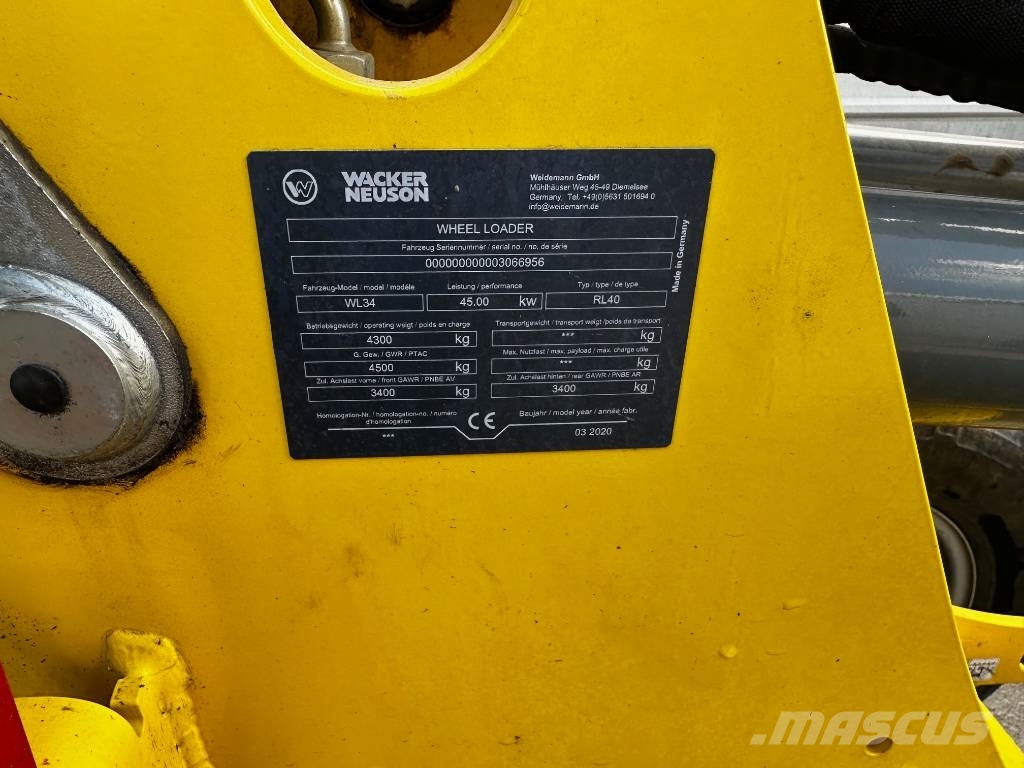 Wacker Neuson WL 34 輪胎式裝載機