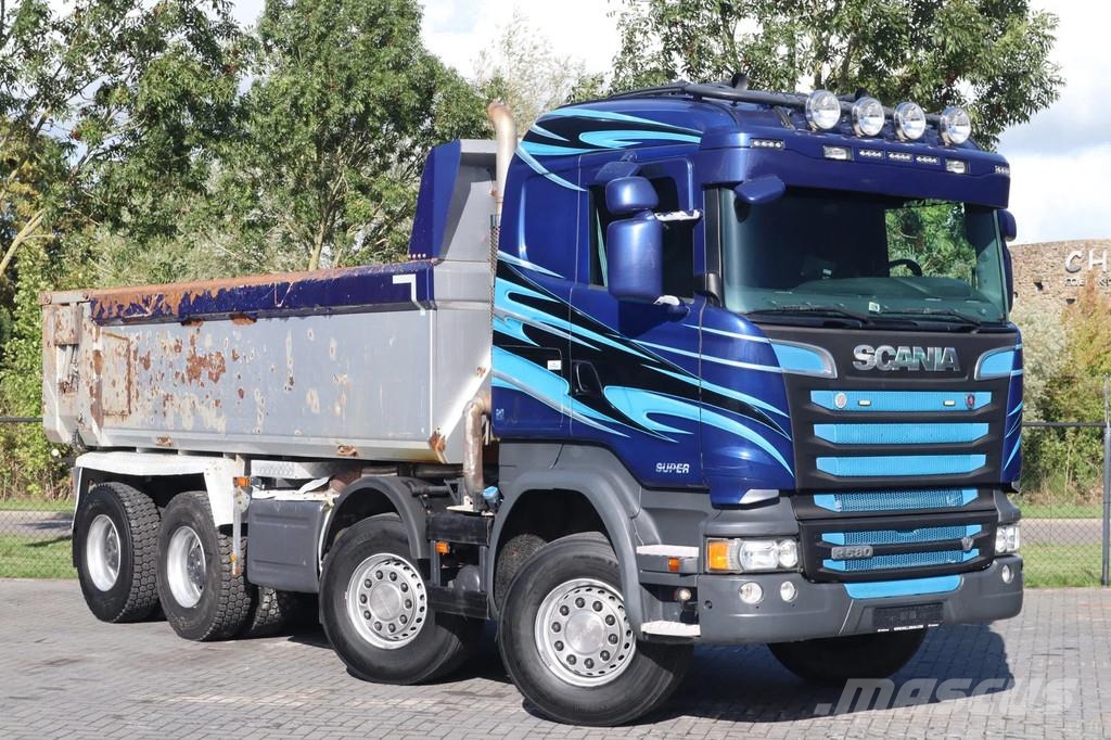 Scania R580 V8 | 8X4 | RETARDER | FULL STEEL | BIG AXLES Kiper tovornjaki