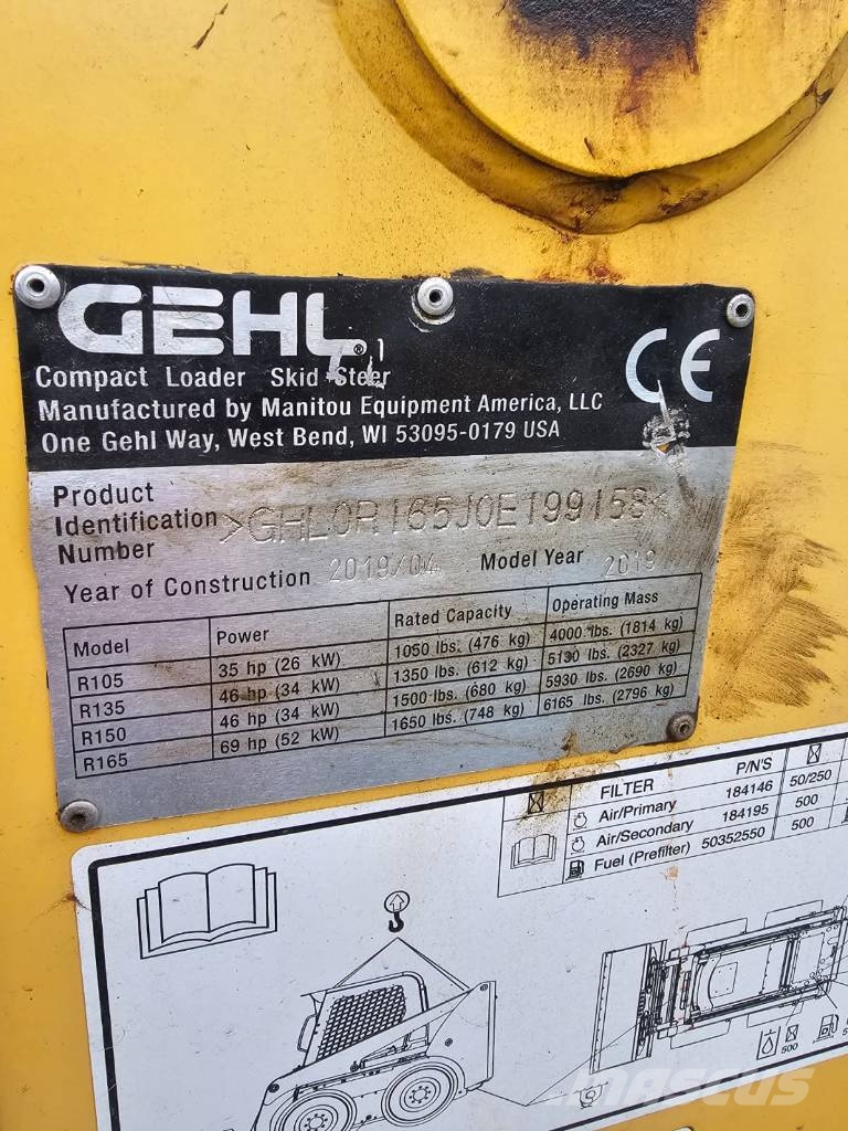 Gehl R 165 لوادر انزلاقية التوجيه