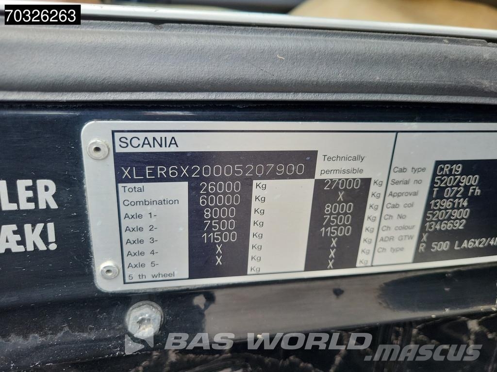 Scania R500 6X2 Manual V8! Standklima Lift+Lenkachse Lede Cabezas tractoras