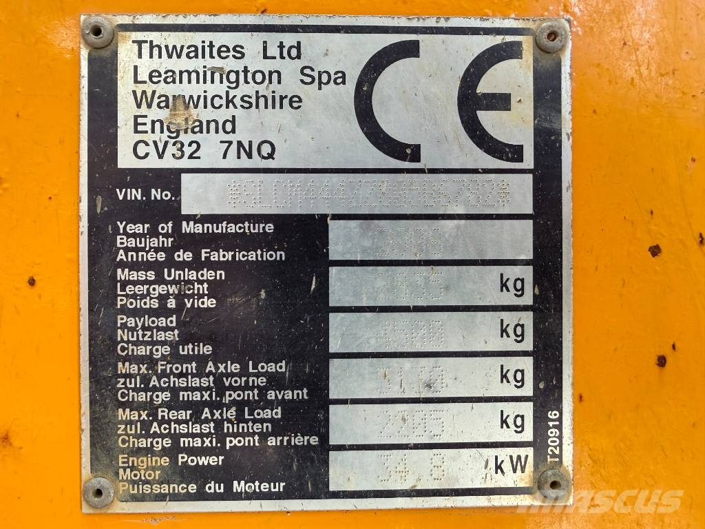 Thwaites MACH 444 翻斗车\公路型自卸车