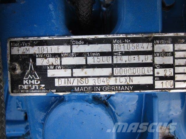 Leroy Somer Engine Deutz F4M 1011F Diesel generatoren
