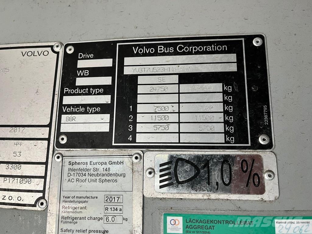 Volvo B8R 8900 LE 6x2*4 44 SEATS + 53 STANDING / AC / AU Međugradski autobusi