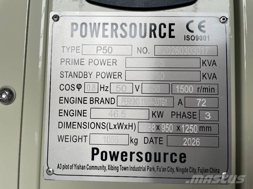 Perkins 1103A-33TG1 - 50 kVA Generator - DPX-19803 مولدات ديزل