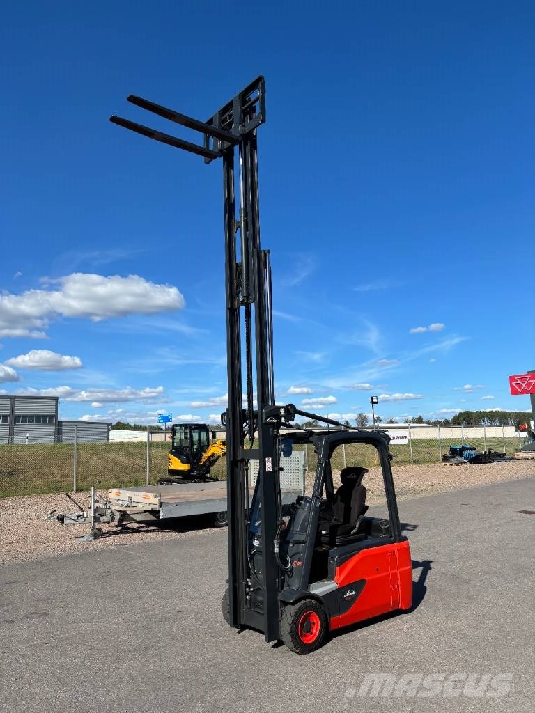 Linde E16 Trehjulig elektrisk Motviktstruck LEASING/KÖP Ηλεκτρικά περονοφόρα ανυψωτικά κλαρκ