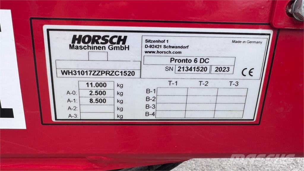 Horsch Pronto 6 DC مثاقيب
