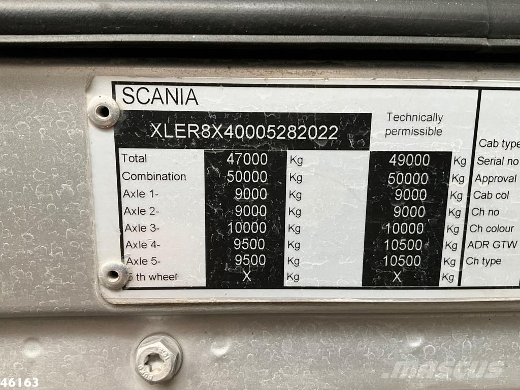 Scania R 480 10x4 Retarder HMF 16 Tonmeter Z-kraan Camiones elevadores de gancho