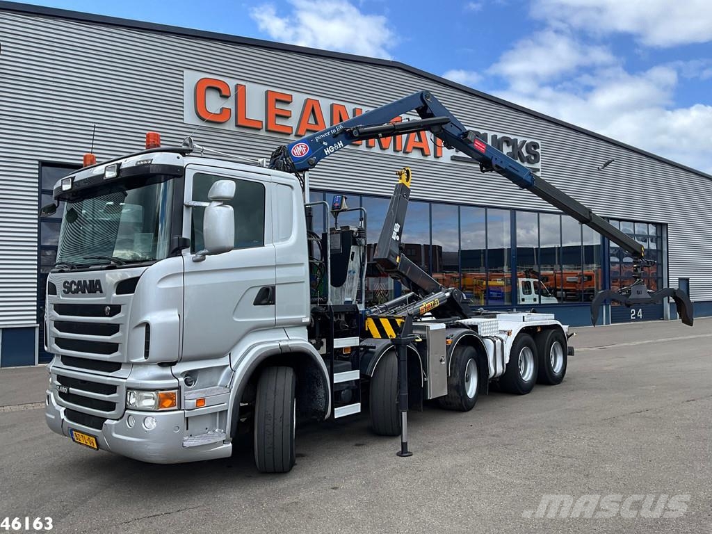 Scania R 480 10x4 Retarder HMF 16 Tonmeter Z-kraan Camiones elevadores de gancho