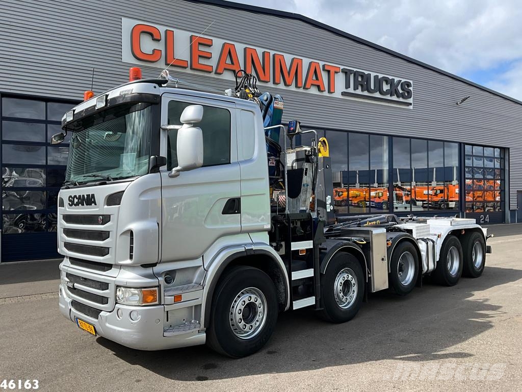 Scania R 480 10x4 Retarder HMF 16 Tonmeter Z-kraan Camiones elevadores de gancho