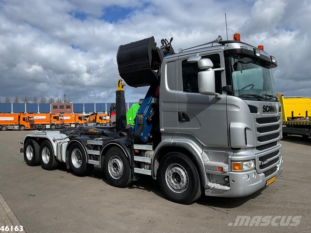 Scania R 480 10x4 Retarder HMF 16 Tonmeter Z-kraan Camiones elevadores de gancho