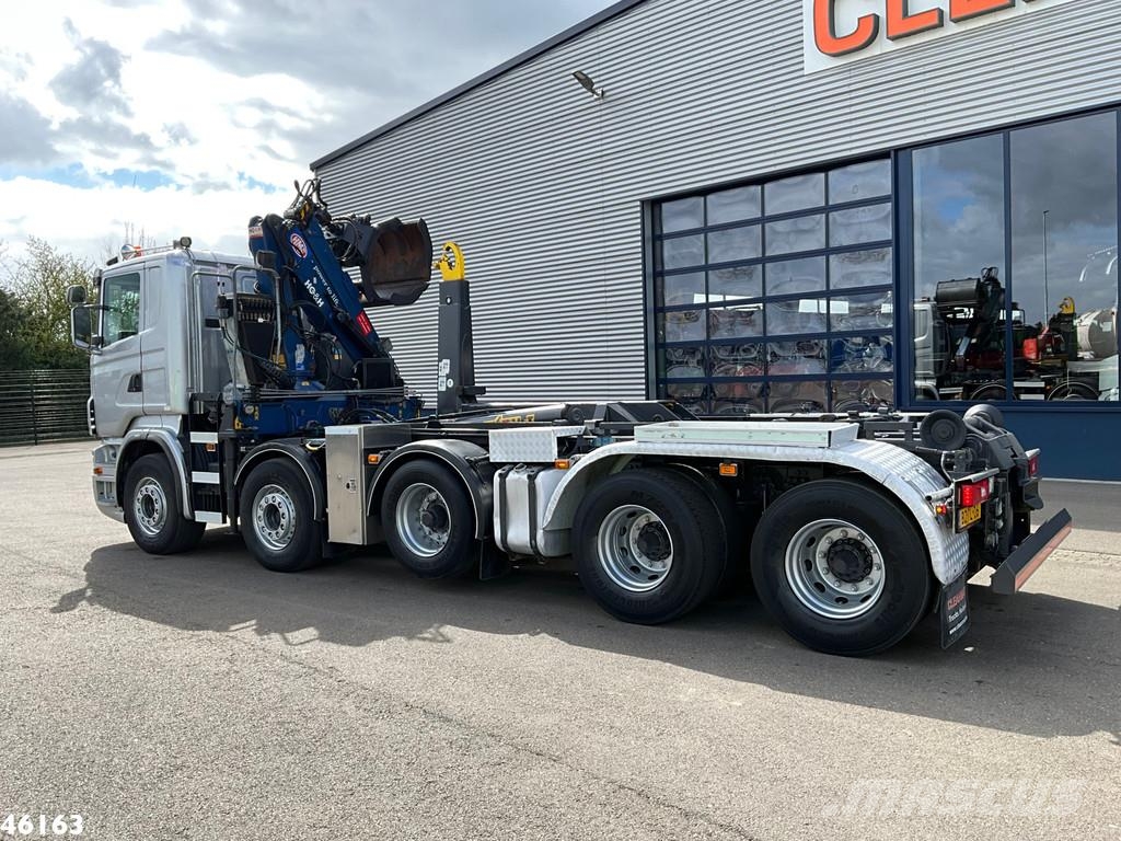 Scania R 480 10x4 Retarder HMF 16 Tonmeter Z-kraan Camiones elevadores de gancho
