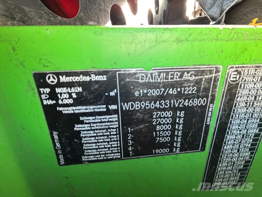 Mercedes-Benz ECONIC 2630 NGT 6x2*4 EURO6 + GEESINKNOBRA PRESS ! Atkritumu izvešanas transports