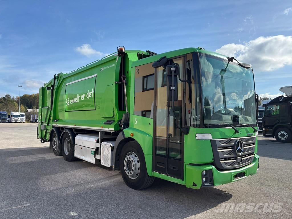 Mercedes-Benz ECONIC 2630 NGT 6x2*4 EURO6 + GEESINKNOBRA PRESS ! Atkritumu izvešanas transports