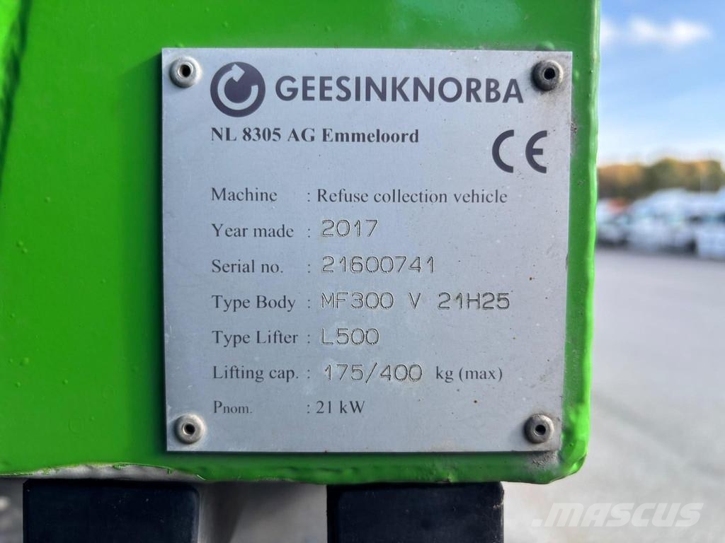 Mercedes-Benz ECONIC 2630 NGT 6x2*4 EURO6 + GEESINKNOBRA PRESS ! Atkritumu izvešanas transports