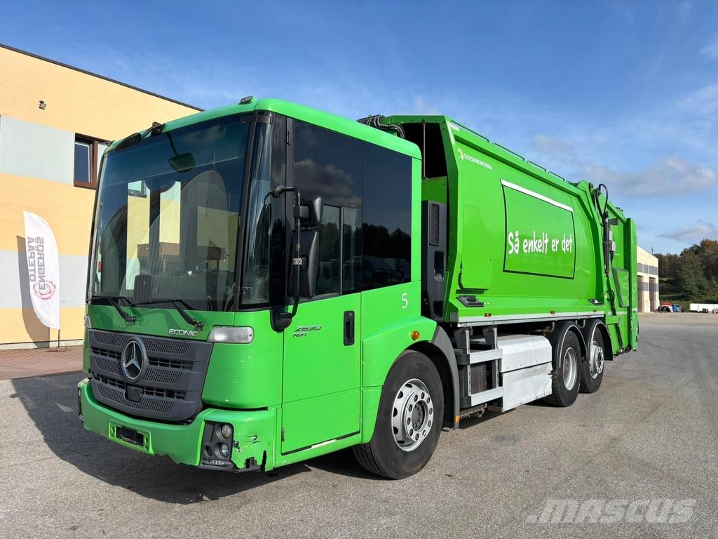 Mercedes-Benz ECONIC 2630 NGT 6x2*4 EURO6 + GEESINKNOBRA PRESS ! Atkritumu izvešanas transports