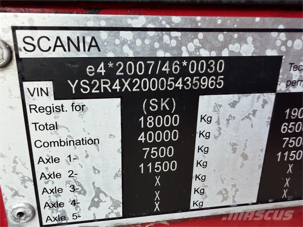 Scania Iný model VIN 965 وحدات الجر