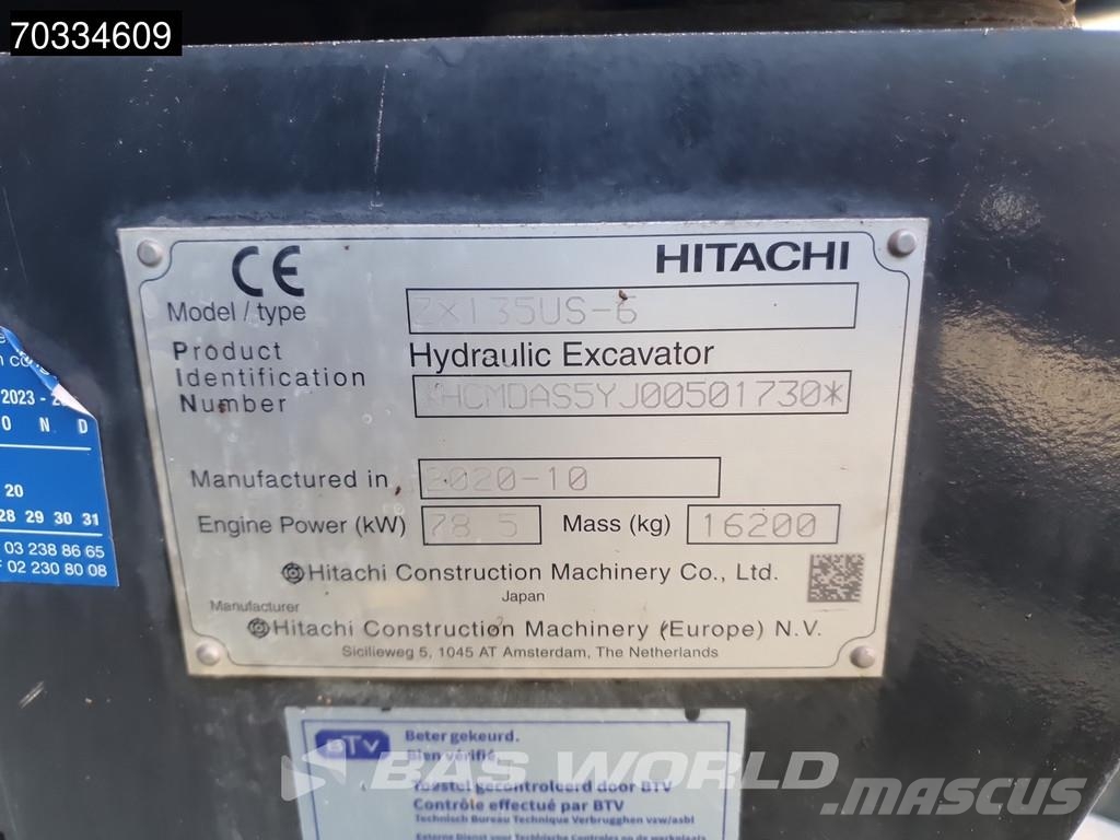 Hitachi ZX135 US-6 Blade - First Owner Bagri goseničarji