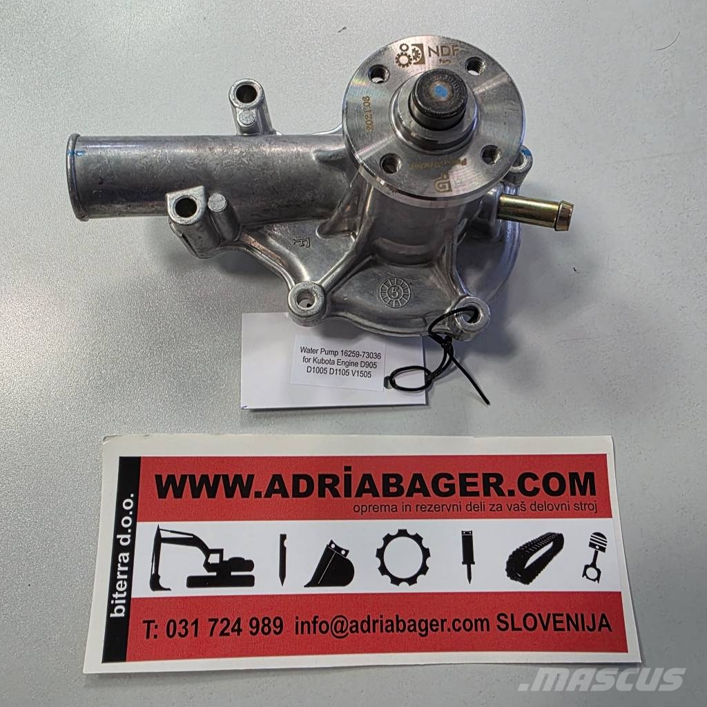 Kubota Engine Water Pump 16259-73036 Escavadeiras de esteiras
