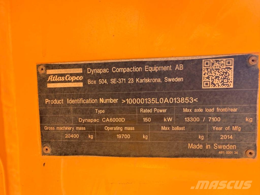 Dynapack CA6000D Rulli monotamburo