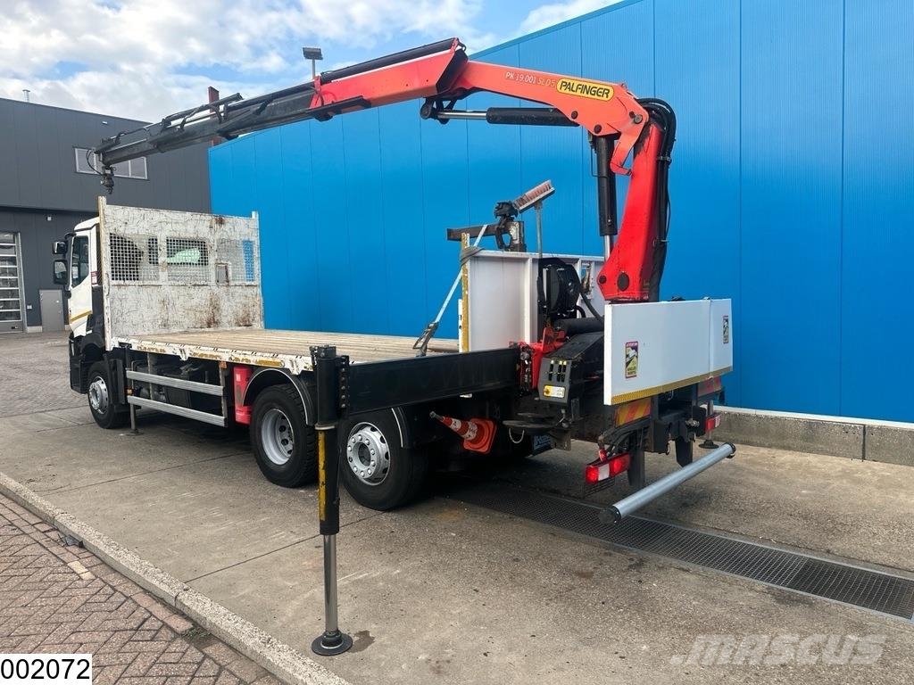 Renault C 380 EURO 6, 6x2, Palfinger Platte bakwagens