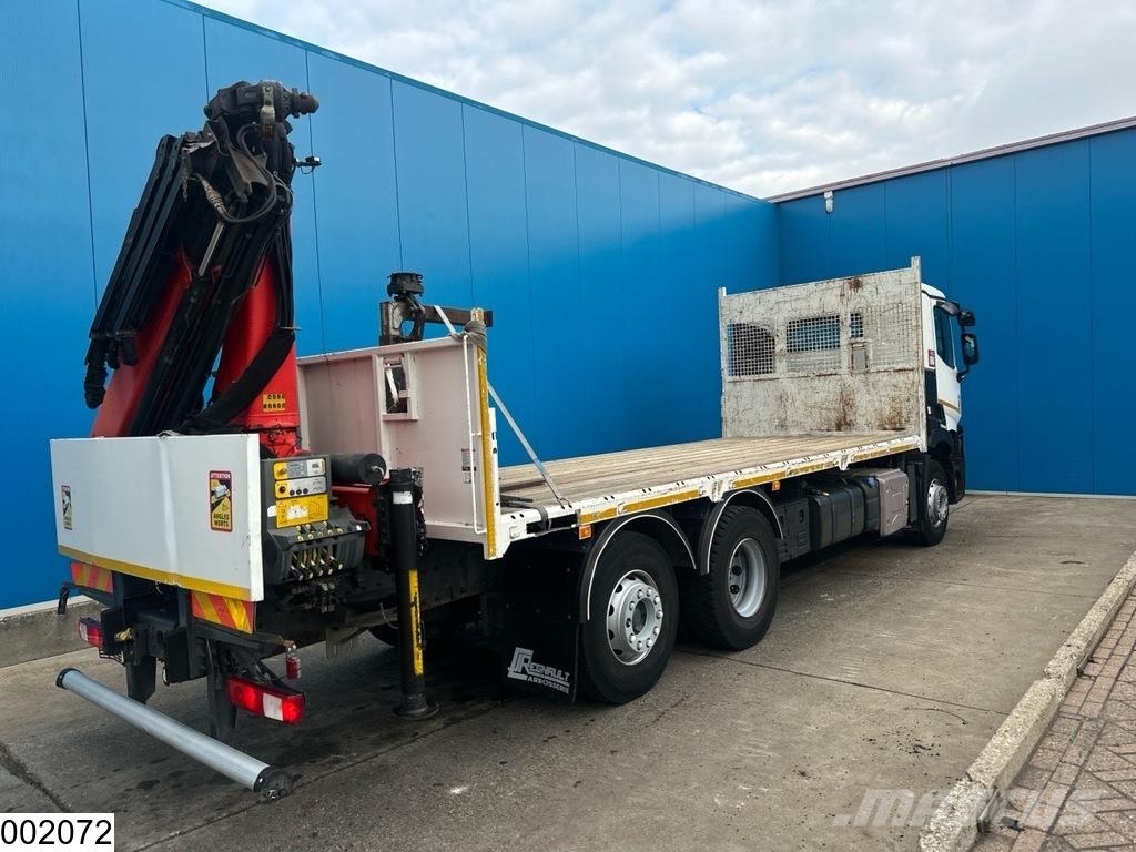 Renault C 380 EURO 6, 6x2, Palfinger Platte bakwagens