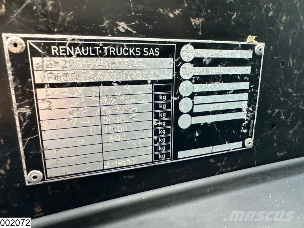 Renault C 380 EURO 6, 6x2, Palfinger Platte bakwagens