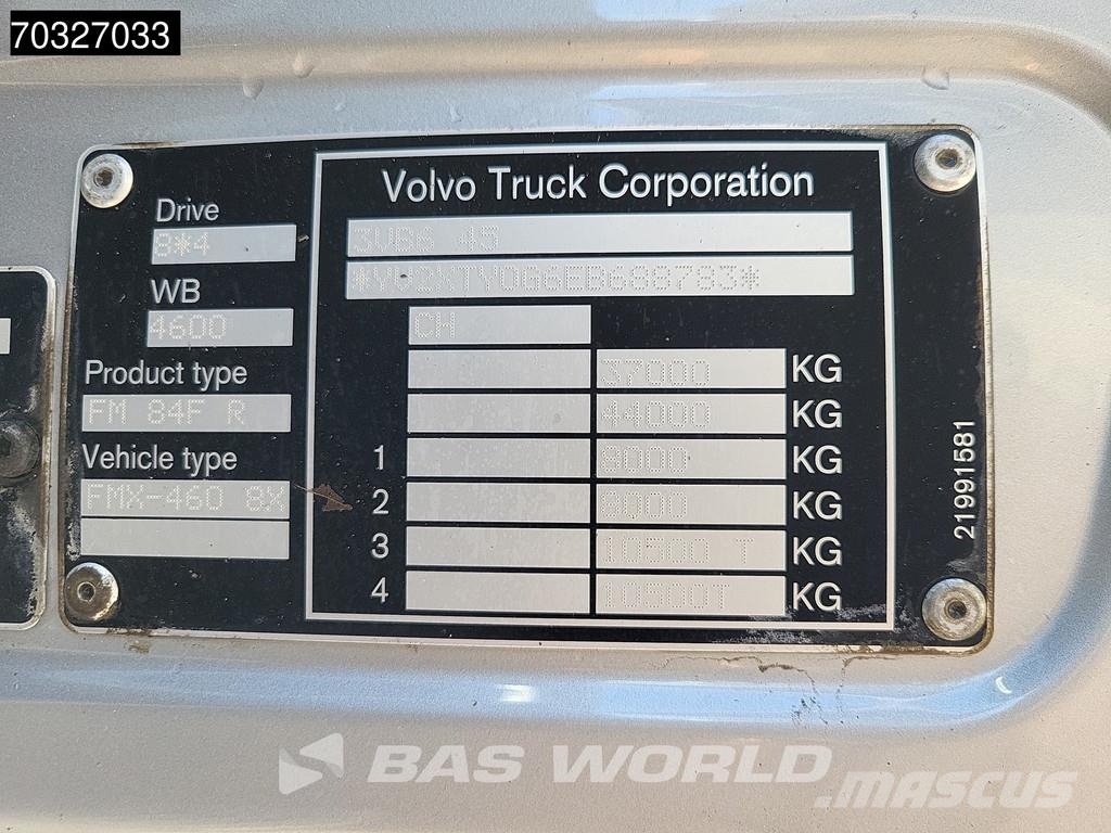 Volvo FMX 460 8X4 HIAB XR21Z59 Containers system Big-Axl Camiones polibrazo