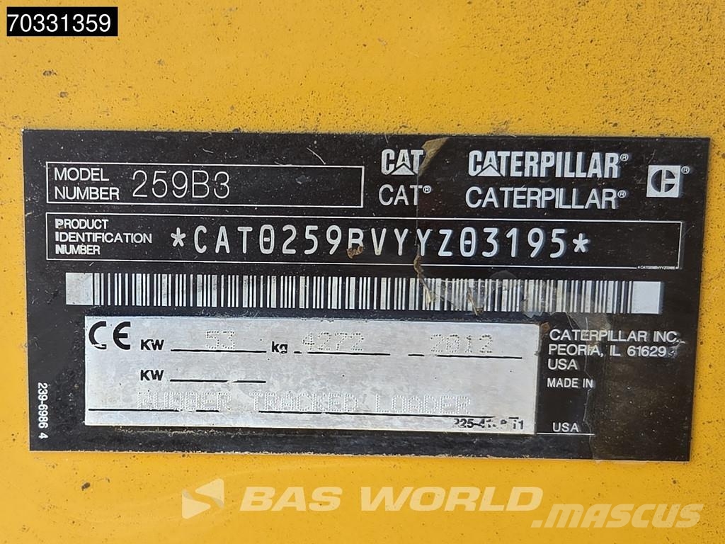 CAT 259 B3 لوادر انزلاقية التوجيه