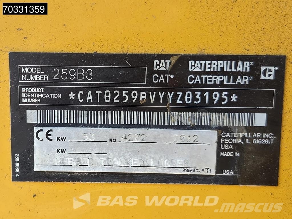 CAT 259 B3 スキッドステアローダー