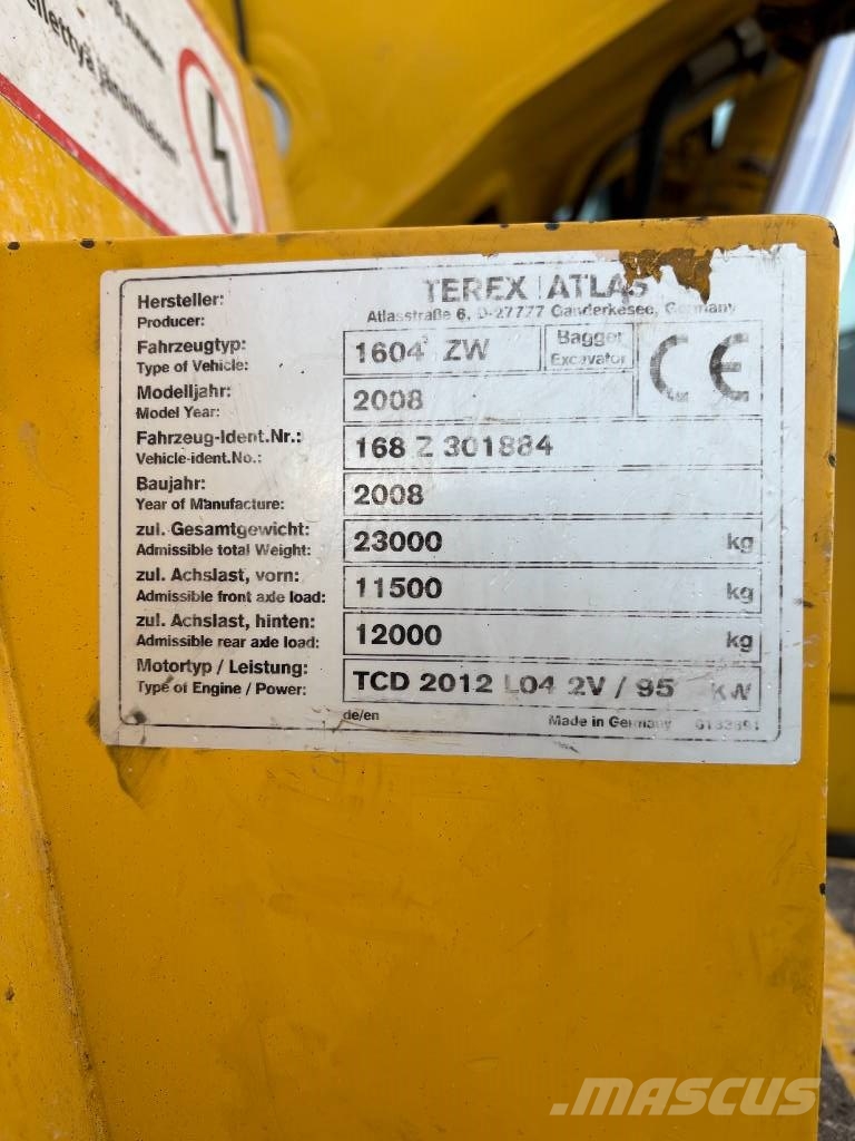 Atlas 1604 KZW Gumikerekes kotrók