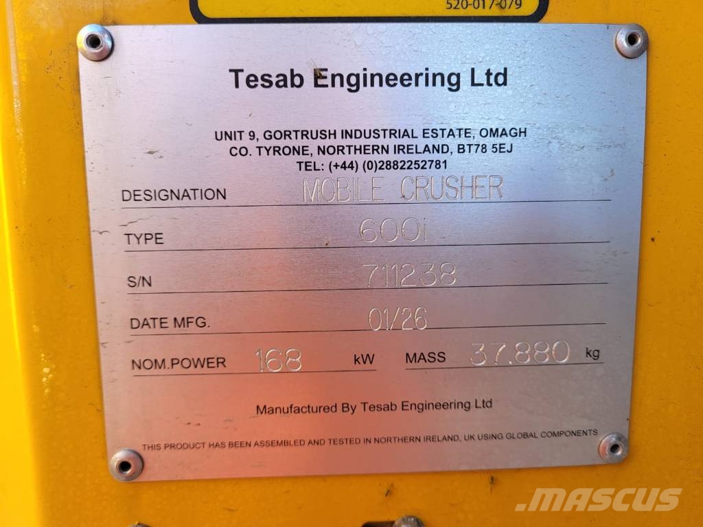 Tesab 600i الكسارات المتنقلة