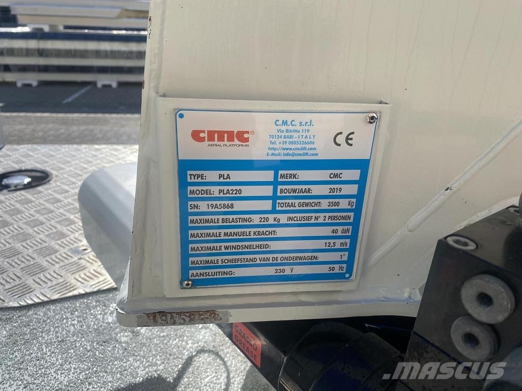 CMC PLA 220, Auto hoogwerker, 22 meter رافعات سلة مفصلية