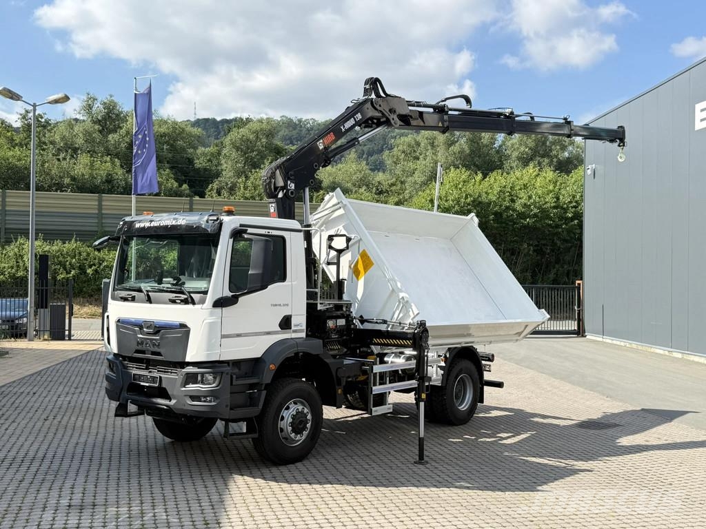 MAN TGM 18.320 TGM 18.320 4x2 BB EuromixMTP HIAB 138-3 Camiones bañeras basculantes o volquetes
