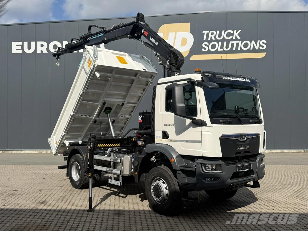 MAN TGM 18.320 TGM 18.320 4x2 BB EuromixMTP HIAB 138-3 Camiones bañeras basculantes o volquetes