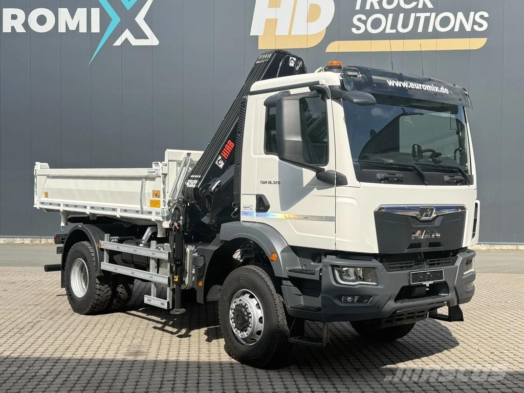MAN TGM 18.320 TGM 18.320 4x2 BB EuromixMTP HIAB 138-3 Camiones bañeras basculantes o volquetes