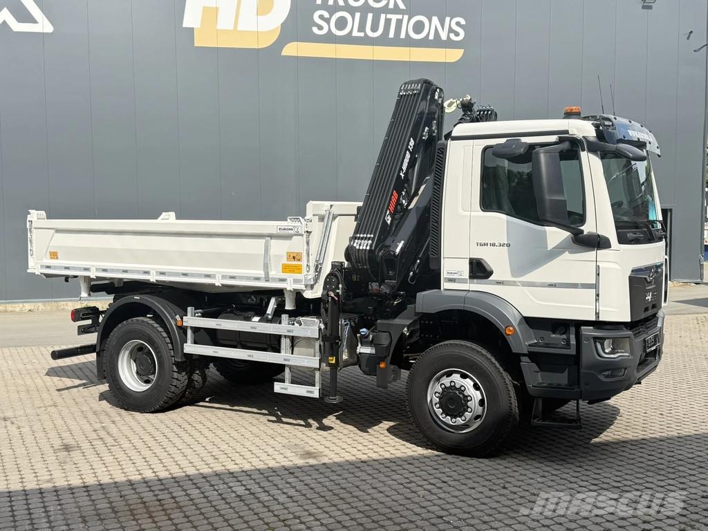 MAN TGM 18.320 TGM 18.320 4x2 BB EuromixMTP HIAB 138-3 Tipper trucks