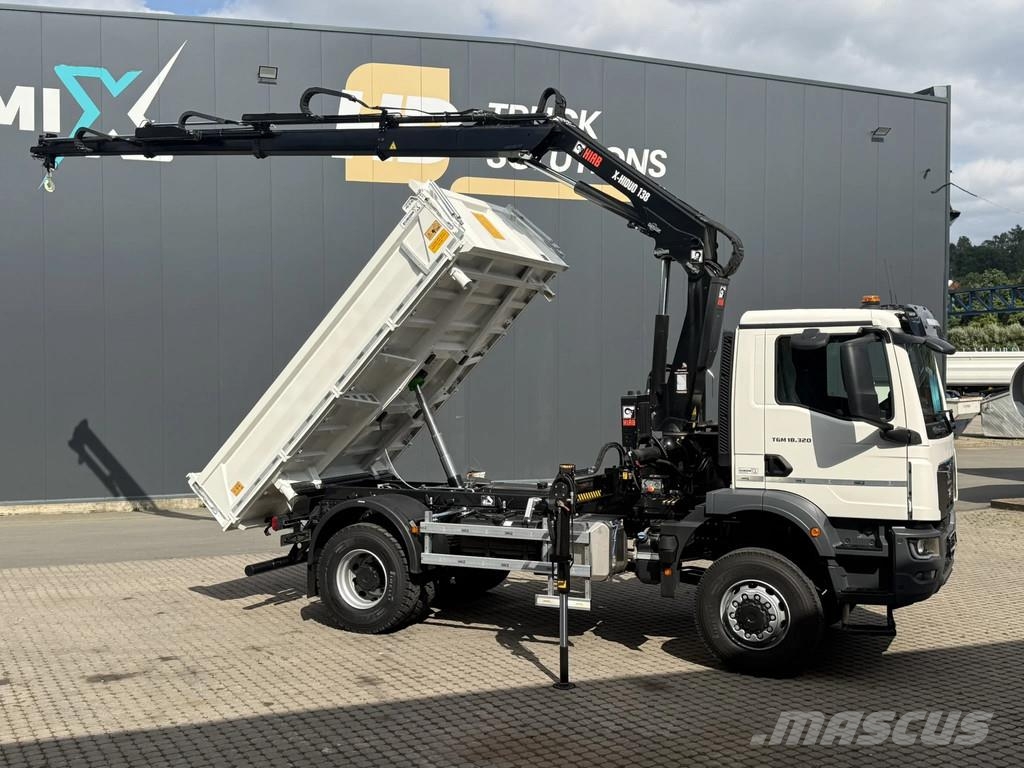 MAN TGM 18.320 TGM 18.320 4x2 BB EuromixMTP HIAB 138-3 Camiones bañeras basculantes o volquetes