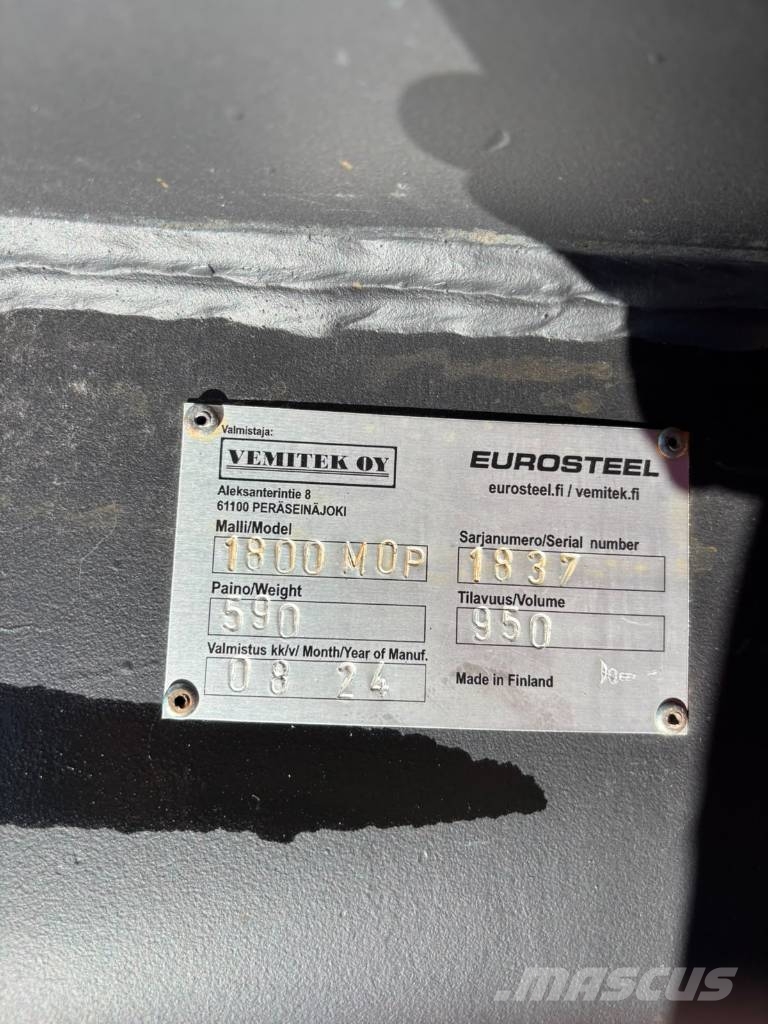 Eurosteel Metsäojakauha 950L S60 دلاء